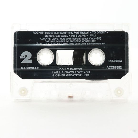 Dolly Parton, I Will Always Love You (Advance Promo Cassette Tape 1996) ACC67582 - Picture 6 of 7